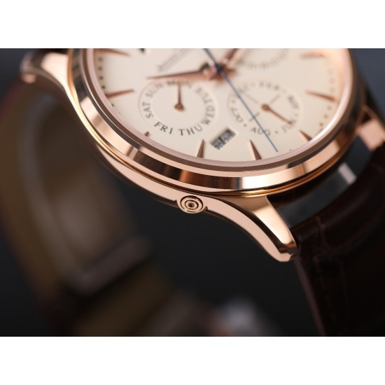 JLC Master Ultra Thin Perpetual Calendar - V9 Factory Silver-Gold Dial 1302520