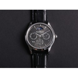 JLC Master Ultra Thin Perpetual Calendar - V9 Factory Slate Grey Dial 130354J