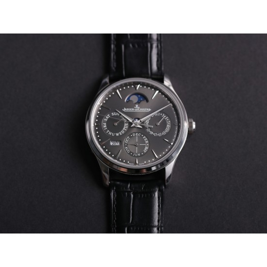 JLC Master Ultra Thin Perpetual Calendar - V9 Factory Slate Grey Dial 130354J