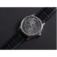 JLC Master Ultra Thin Perpetual Calendar - V9 Factory Slate Grey Dial 130354J