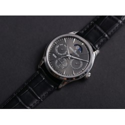 JLC Master Ultra Thin Perpetual Calendar - V9 Factory Slate Grey Dial 130354J
