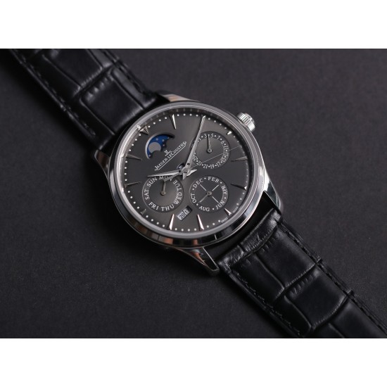 JLC Master Ultra Thin Perpetual Calendar - V9 Factory Slate Grey Dial 130354J