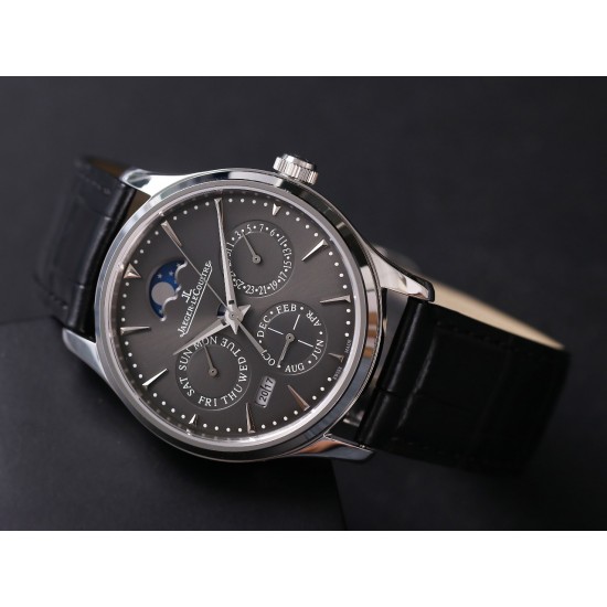 JLC Master Ultra Thin Perpetual Calendar - V9 Factory Slate Grey Dial 130354J