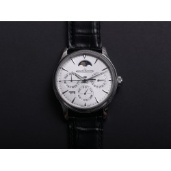 JLC Master Ultra Thin Perpetual Calendar - V9 Factory White Dial 130842J