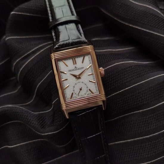 Jaeger-LeCoultre Reverso Tribute Duoface -Black - MG Factory 1:1 Edition (Double Dial / Dual Time Zone)