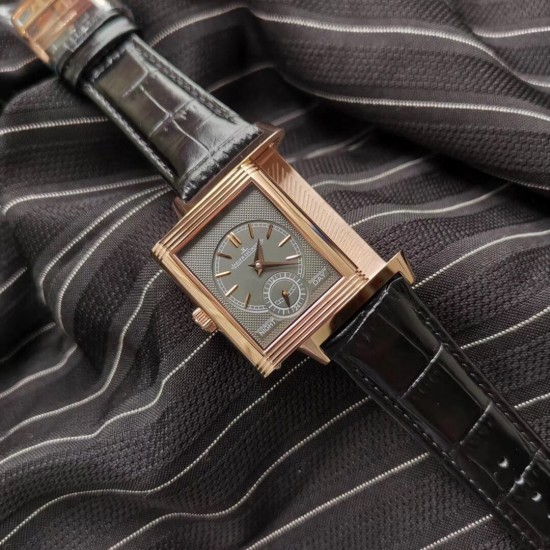Jaeger-LeCoultre Reverso Tribute Duoface -Black - MG Factory 1:1 Edition (Double Dial / Dual Time Zone)