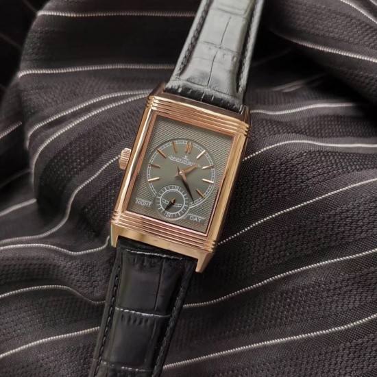 Jaeger-LeCoultre Reverso Tribute Duoface -Black - MG Factory 1:1 Edition (Double Dial / Dual Time Zone)