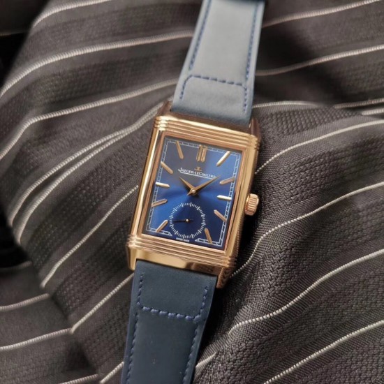 Jaeger-LeCoultre Reverso Tribute Duoface - Blue- MG Factory 1:1 Edition (Double Dial / Dual Time Zone)