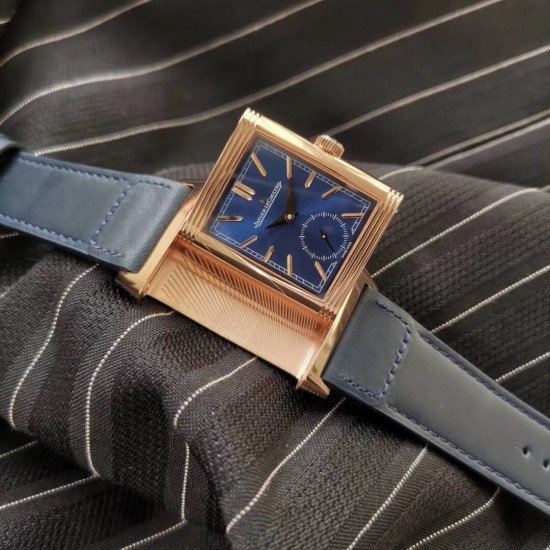 Jaeger-LeCoultre Reverso Tribute Duoface - Blue- MG Factory 1:1 Edition (Double Dial / Dual Time Zone)