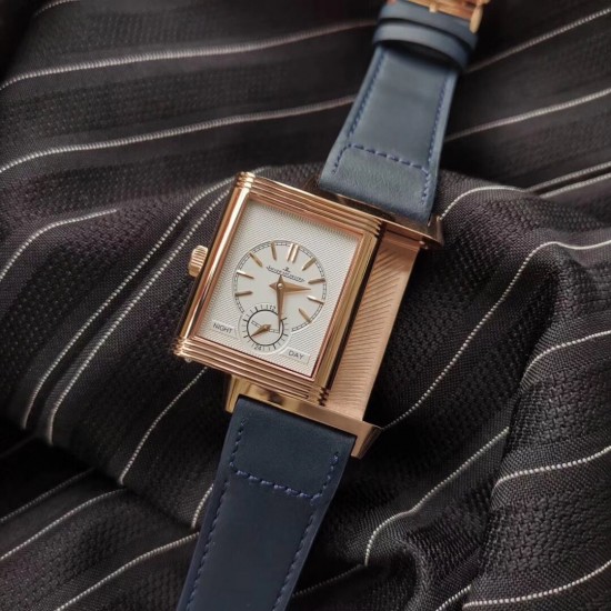 Jaeger-LeCoultre Reverso Tribute Duoface - Blue- MG Factory 1:1 Edition (Double Dial / Dual Time Zone)