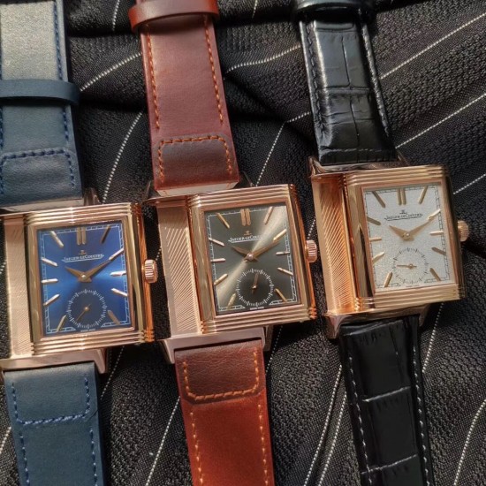 Jaeger-LeCoultre Reverso Tribute Duoface -Black - MG Factory 1:1 Edition (Double Dial / Dual Time Zone)