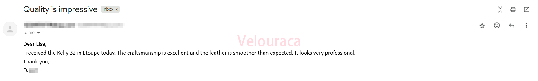 Customer feedback screenshot 3